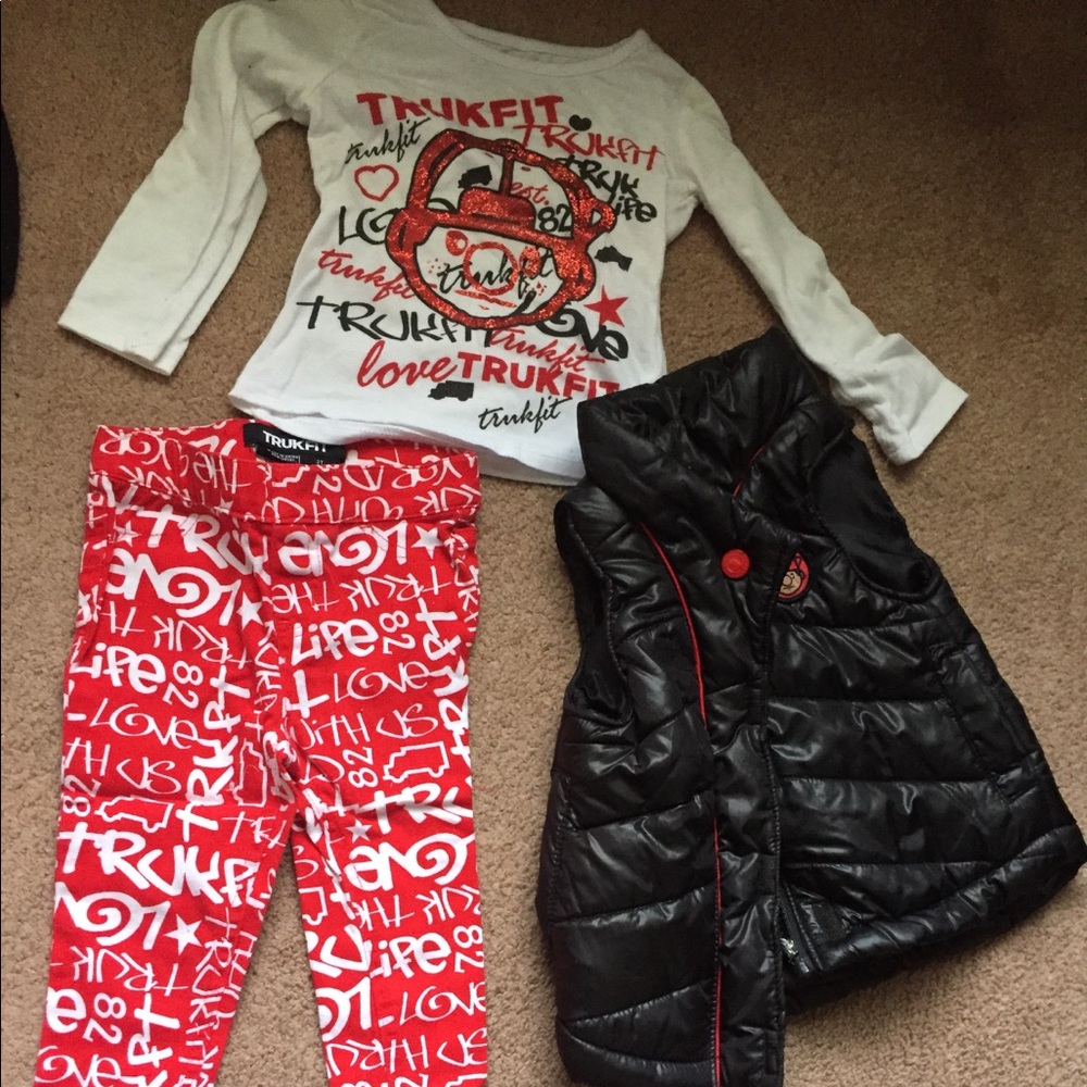 4 Toddler girl Trukfit outfits